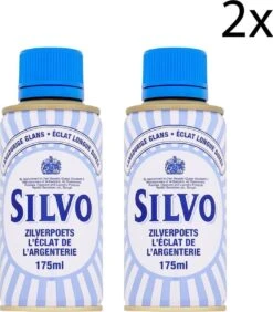 Silvo Zilverpoets - Poetsmiddel -Zilverglans - 2x 175 ML - Voordeelverpakking -Reinigingsproducten 1050x1200