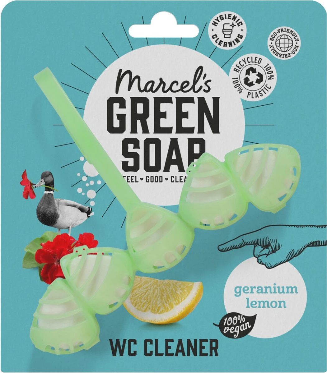 Marcel's Green Soap Toiletblok Geranium & Citroen - 55 Gram 3 Marcel's Green Soap Toiletblok Geranium & Citroen - 55 Gram
