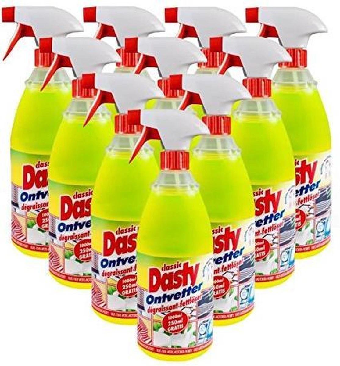 Dasty Ontvetter - 10 X 1000ml - Voordeelverpakking 3 Dasty Ontvetter - 10 X 1000ml - Voordeelverpakking