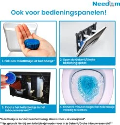 Needum Toiletblokjes Voor Inbouwreservoirs - WC Blokjes - Toiletblokken In Een Voordeelverpakking - 12 Stuks -Reinigingsproducten 1155x1200