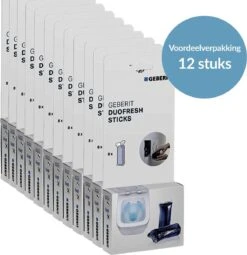 Geberit DuoFresh Sticks - 96 Stuks - Voordeelverpakking - Toilet/WC Blokjes Inbouwreservoir -Reinigingsproducten 1163x1200