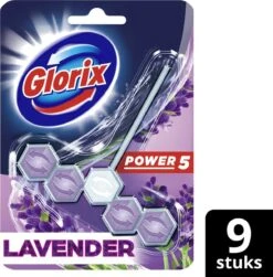Glorix Power 5 Toiletblokken - Lavendel - 9 Stuks - Voordeelverpakking -Reinigingsproducten 1180x1200 1