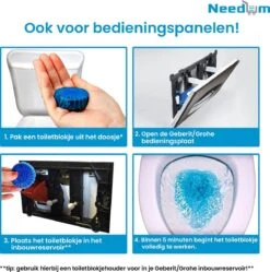 Needum ® Toiletblokjes Voor Inbouwreservoirs – WC-blokjes – Toiletblokken In Een Voordeelverpakking – 30 Stuks -Reinigingsproducten 1190x1200 7
