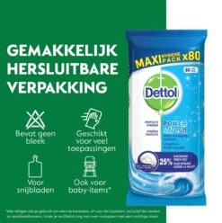 Dettol - Power & Fresh - Schoonmaakdoekjes - Oceaanfris - 4 X 80 Doekjes 12 Dettol - Power & Fresh - Schoonmaakdoekjes - Oceaanfris - 4 X 80 Doekjes -Reinigingsproducten 1196x1200