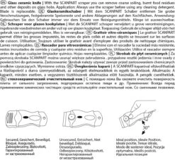 Scanpart Kookplaat Schraper - Schraapijzer - Radeermes - Voor Alle Glazen Kookplaten - Zoals Keramische Inductie En Halogeen Kookplaten - Kunststof - Vervangbaar Mesje - Krasvrij -Reinigingsproducten 1200x1097