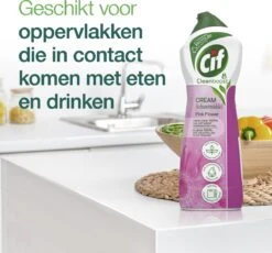 Cif CleanBoost Cream Pink Schuurmiddel - 8 X 750 Ml - Voordeelverpakking -Reinigingsproducten 1200x1118 2