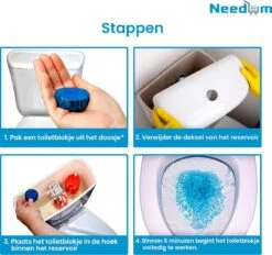 Needum ® Toiletblokjes Voor Inbouwreservoirs – WC-blokjes – Toiletblokken In Een Voordeelverpakking – 30 Stuks -Reinigingsproducten 1200x1129 6