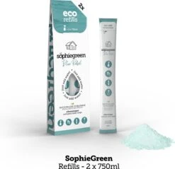 SophieGreen Eco-Refill Pakket; Allesreiniger Blue Rebel En Orange Patchouli, +Keukenreiniger + Badkamerreiniger (4x2 Navulling= 8 X750ml) -Reinigingsproducten 1200x1160