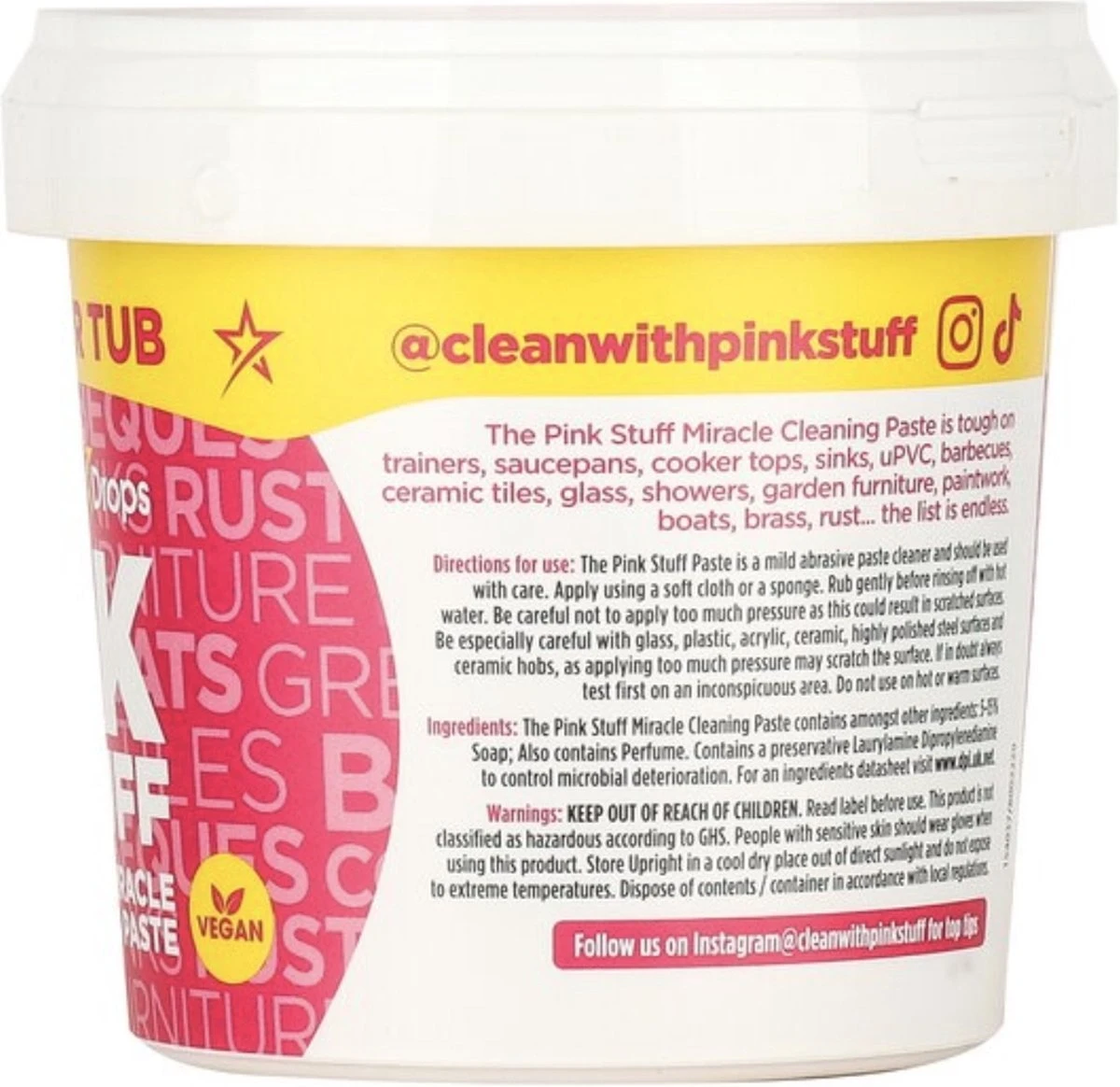 Stardrops The Pink Stuff The Pink Stuff Cleaning Paste 850 G 4 Stardrops The Pink Stuff The Pink Stuff Cleaning Paste 850 G - Afbeelding 2