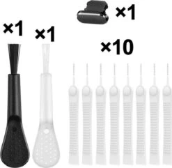 Merkloos Complete Schoonmaak Set Laadpoort Stofverwijderaar Geschikt Voor Apple Iphone Pro En Airpods - Dust Cover Cleaning Kit – Oplaadpoort Schoonmaken – Stofkapje Anti Stof Plug Schoonmaakset Tips -Reinigingsproducten 1200x1171