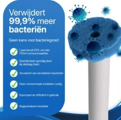 RevoBrush 28x Ocean Breeze Foaming Pads Navulling - WC Borstel Met Houder Vrijstaand -Reinigingsproducten 1200x1184 4