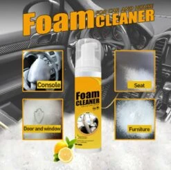 TLVX Bekleding Reiniger / Schuim Reiniger / Vlekken Reinigen / Interieur Reiniger / Foam Cleaner / 150ml / Auto Schoonmaak / Citroen Geur / Auto Interieur Reiniger / Vlekken Verwijderen Bankstel / Auto Stoel Schoonmaken / Effectief! -Reinigingsproducten 1200x1191 5