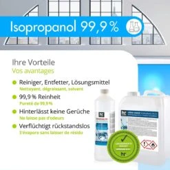 Isopropyl Alcohol - Isopropanol - IPA - Isopropyl - 99,9% Zuiver - 1000ml - Inclusief Trechter -Reinigingsproducten 1200x1200 176