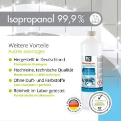 Isopropyl Alcohol - Isopropanol - IPA - Isopropyl - 99,9% Zuiver - 1000ml - Inclusief Trechter -Reinigingsproducten 1200x1200 177