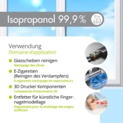 Isopropyl Alcohol - Isopropanol - IPA - Isopropyl - 99,9% Zuiver - 1000ml - Inclusief Trechter -Reinigingsproducten 1200x1200 178