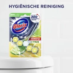 Glorix Power 5 Toiletblokken - Citroen - 7 X 2 Stuks - Voordeelverpakking -Reinigingsproducten 1200x1200 344