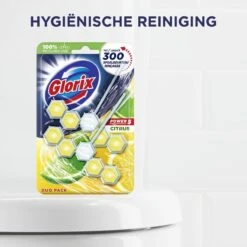Glorix Power 5 Toiletblokken - Citroen - 7 X 2 Stuks - Voordeelverpakking -Reinigingsproducten 1200x1200 346