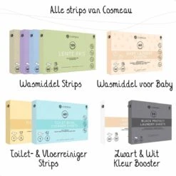 Cosmeau Toiletreiniger Sheets 60 Beurten Wasvellen Detergent Sheets Eco Toilet Strips - Cosmo Cosmea Kosmo -Reinigingsproducten 1200x1200 5