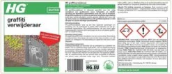 HG Graffitiverwijderaar - 600ml - Krachtig En Veilig - Biologisch Afbreekbaar -Reinigingsproducten 1200x513