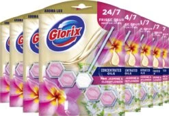 Glorix Aroma Lux Pink Jasmine & Elderflower Toiletblokken - 9 Stuks - Voordeelverpakking 14 Glorix Aroma Lux Pink Jasmine & Elderflower Toiletblokken - 9 Stuks - Voordeelverpakking -Reinigingsproducten 1200x827