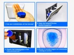Merkloos Toiletblokjes Voor Inbouwreservoirs – WC-blokjes – Toiletblokken In Een Voordeelverpakking – 30 Stuks -Reinigingsproducten 1200x895 1