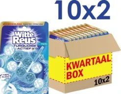 Witte Reus Turquoise Actief Toiletblok WC Blokjes Voordeelverpakking - 20 Stuks -Reinigingsproducten 1200x931