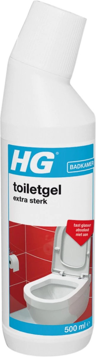 HG Toiletgel Extra Sterk - 500ml - Verwijdert De Hardnekkigste Aanslag - Tast Niet Glazuur, Roestvrijstaal En Chroom Niet Aan - Biologisch Afbreekbaar 6 HG Toiletgel Extra Sterk - 500ml - Verwijdert De Hardnekkigste Aanslag - Tast Niet Glazuur, Roestvrijstaal En Chroom Niet Aan - Biologisch Afbreekbaar - Afbeelding 4
