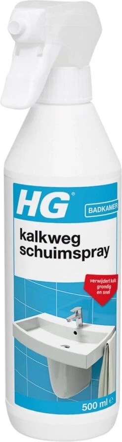 HG Kalkweg Schuimspray - 500ml - 100% Glans - Verwijdert En Voorkomt Kalk - Biologisch Afbreekbaar -Reinigingsproducten 331x1200 2