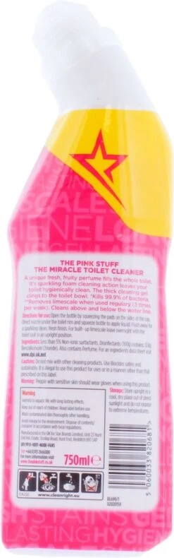 The Pink Stuff The Miracle Toilet Cleaner - Toiletreiniger - 750ml 12 The Pink Stuff The Miracle Toilet Cleaner - Toiletreiniger - 750ml -Reinigingsproducten 375x1200