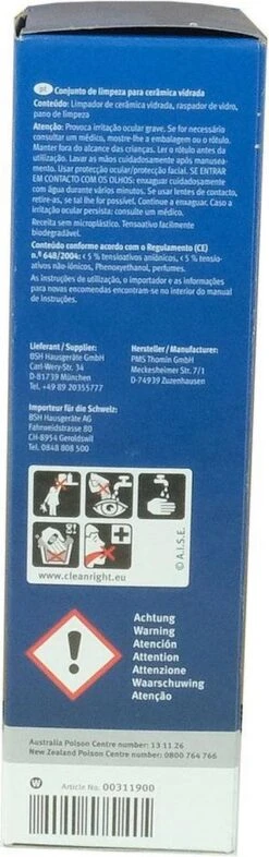 Bosch / Siemens Kookplaat Onderhoudsset - Onderhoudsset Voor Keramische Oppervlakken -Reinigingsproducten 377x1200 2