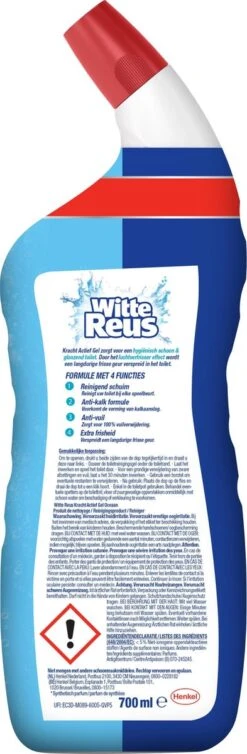 Witte Reus Toiletreiniger - Kracht Actief Gel Oceaan - Voordeelverpakking 10 X 700ml -Reinigingsproducten 393x1200 4