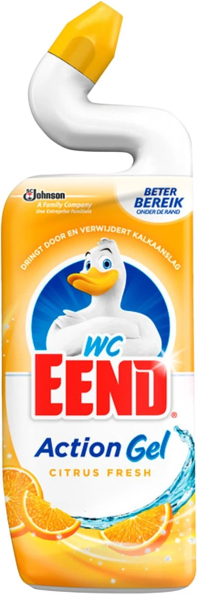 6x WC Eend Toiletreiniger Action Gel Citrus Splash 750 Ml 5 6x WC Eend Toiletreiniger Action Gel Citrus Splash 750 Ml - Afbeelding 3