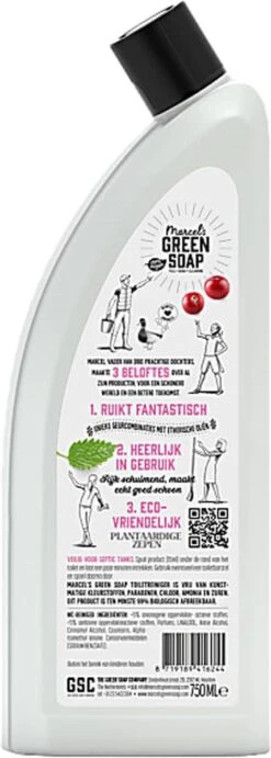 Marcel's Green Soap Toiletreiniger Patchouli & Cranberry - 750 Ml -Reinigingsproducten 429x1200