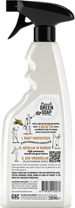 Marcel's Green Soap Allesreiniger Spray - Sandelhout & Kardemom - 500ML -Reinigingsproducten 433x1200 1