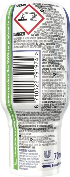 Cif Power & Shine Badkamer Ecorefill Capsule - 10 X 70 Ml - Voordeelverpakking -Reinigingsproducten 478x1200