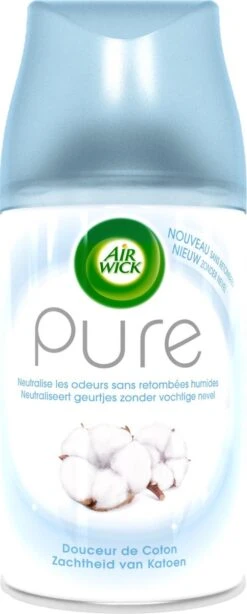 Air Wick Freshmatic Automatische Spray Luchtverfrisser - Pure Zachtheid Van Katoen Navulling - 3 Stuks - Voordeelverpakking -Reinigingsproducten 483x1200 2