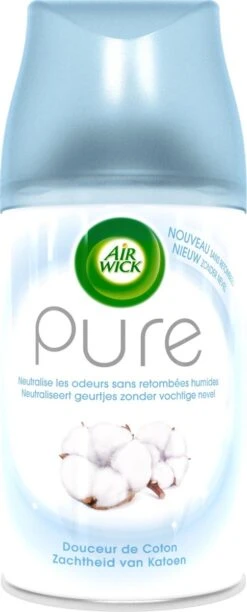 Air Wick Freshmatic Automatische Spray Luchtverfrisser - Pure Zachtheid Van Katoen Navulling - 3 Stuks - Voordeelverpakking -Reinigingsproducten 484x1200 3