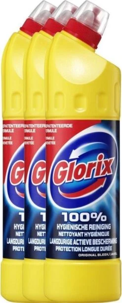 Glorix Original - 3 X 750 Ml - Bleek -Reinigingsproducten 487x1200