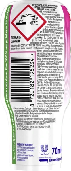 Cif CleanBoost Power & Shine Allesreiniger Ecorefill Capsules - 10 X 70 Ml - Voordeelverpakking 11 Cif CleanBoost Power & Shine Allesreiniger Ecorefill Capsules - 10 X 70 Ml - Voordeelverpakking -Reinigingsproducten 500x1200