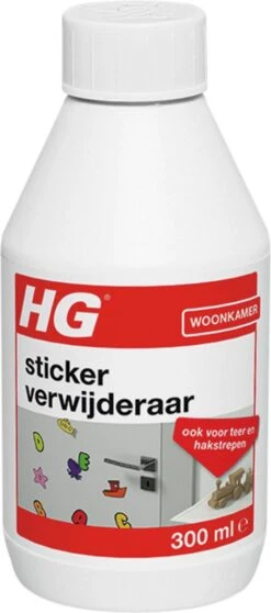 HG Stickerverwijderaar - 300ml - Eenvoudig In Gebruik - 100% Lijmrestenverwijdering 16 HG Stickerverwijderaar - 300ml - Eenvoudig In Gebruik - 100% Lijmrestenverwijdering -Reinigingsproducten 531x1200