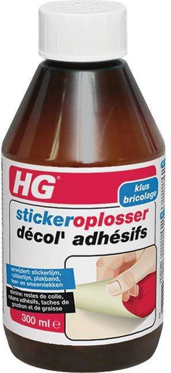 HG Stickerverwijderaar - 300ml - Eenvoudig In Gebruik - 100% Lijmrestenverwijdering 10 HG Stickerverwijderaar - 300ml - Eenvoudig In Gebruik - 100% Lijmrestenverwijdering - Afbeelding 8