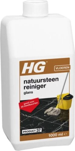 HG Natuursteenreiniger Glans (product 37) - 1L - Voor Regelmatig Gebruik Van Marmer En Kalkhoudend Natuursteen -Reinigingsproducten 596x1200