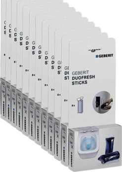 Geberit DuoFresh Sticks - 96 Stuks - Voordeelverpakking - Toilet/WC Blokjes Inbouwreservoir -Reinigingsproducten 850x1200