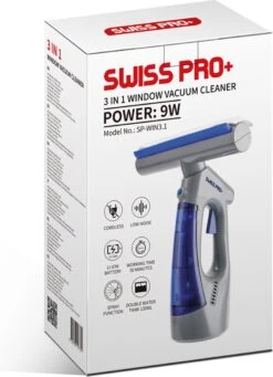 Swiss Pro+ Ruitenreiniger 3 In 1 WV 2 Blue Edition Window Vac - Ca. 120 M² - Waterzuiger - Incl. Smalle Zuigmond - Oplaadbaar - Raamwisser - Streeploos - Clicksystem - 2 Microvezeldoekjes - Met Sprayfunctie - Low Noise - Hepafilter 16 Swiss Pro+ Ruitenreiniger 3 In 1 WV 2 Blue Edition Window Vac - Ca. 120 M² - Waterzuiger - Incl. Smalle Zuigmond - Oplaadbaar - Raamwisser - Streeploos - Clicksystem - 2 Microvezeldoekjes - Met Sprayfunctie - Low Noise - Hepafilter -Reinigingsproducten 870x1200