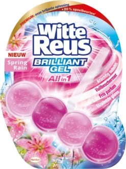 Witte Reus Brilliant Gel Allin1 Toiletblok - Spring Rain - WC Blokjes Voordeelverpakking - 11 Stuks -Reinigingsproducten 897x1200 1