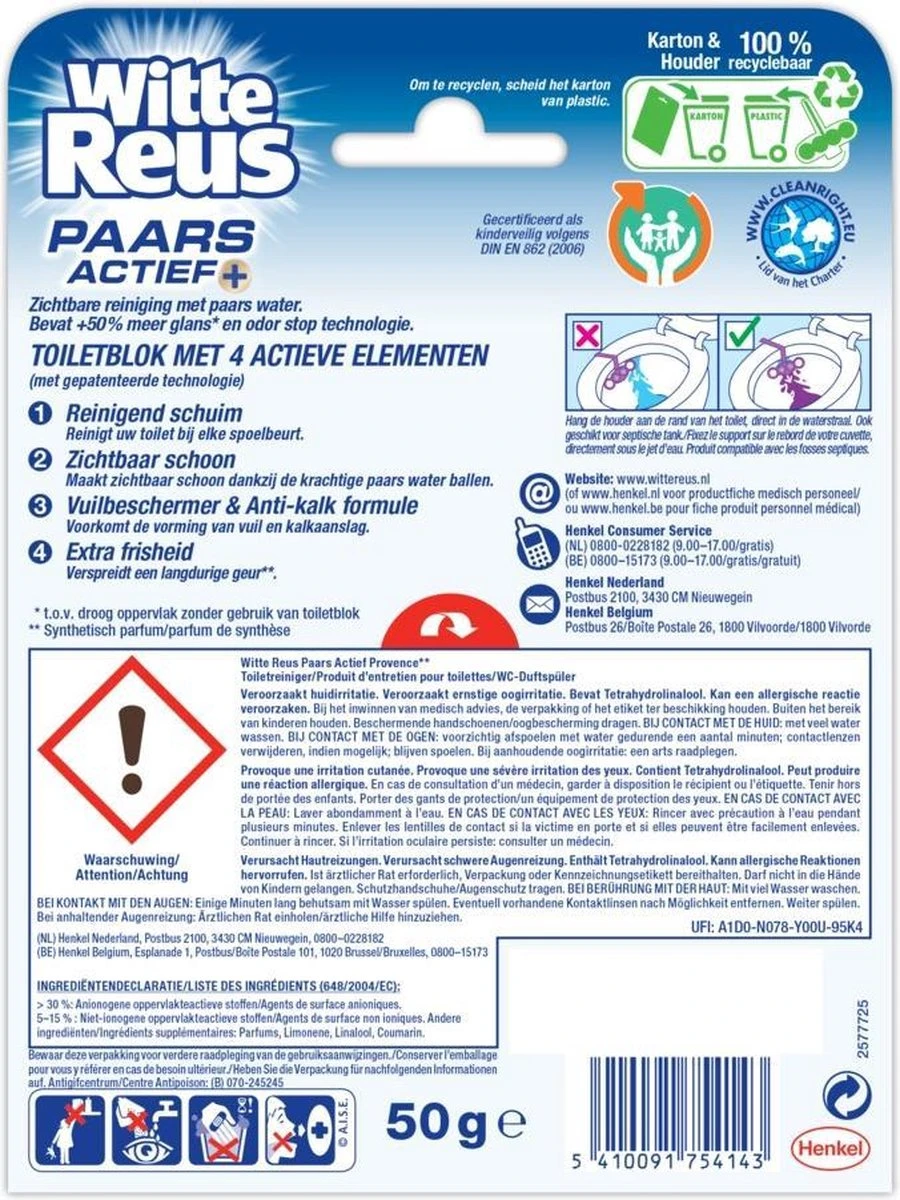Witte Reus Paars Actief Toiletblok - Lavendel - WC Blokjes Voordeelverpakking - 10 Stuks 16 Witte Reus Paars Actief Toiletblok - Lavendel - WC Blokjes Voordeelverpakking - 10 Stuks - Afbeelding 14