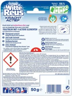 Witte Reus Kracht Actief Toiletblok - Bloesem - WC Blokjes Voordeelverpakking - 10 Stuks -Reinigingsproducten 901x1200 1