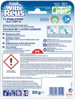 Witte Reus Turquoise Actief Toiletblok - Pacific - WC Blokjes Voordeelverpakking - 10 Stuks -Reinigingsproducten 901x1200