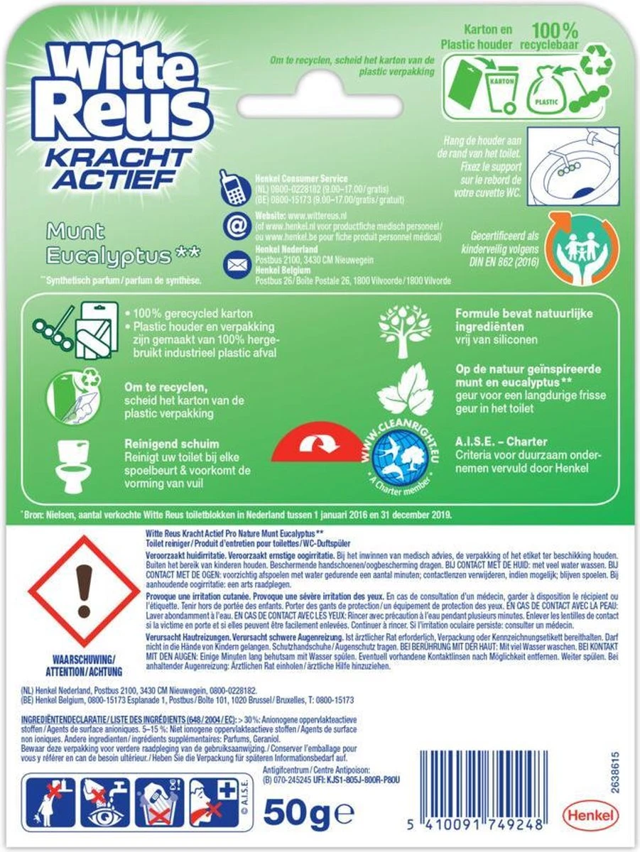 Witte Reus Pro Nature Munt Eucalyptus - 10 Stuks 14 Witte Reus Pro Nature Munt Eucalyptus - 10 Stuks - Afbeelding 12